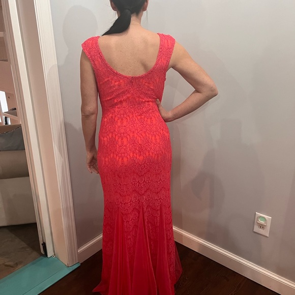 Formal Dress - Coral-Pink - Picture 2 of 5